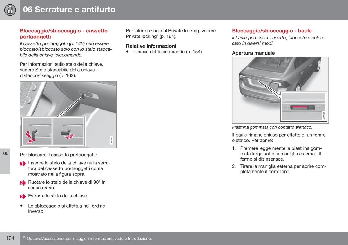 Volvo S60 II 2 manuale del proprietario / page 176