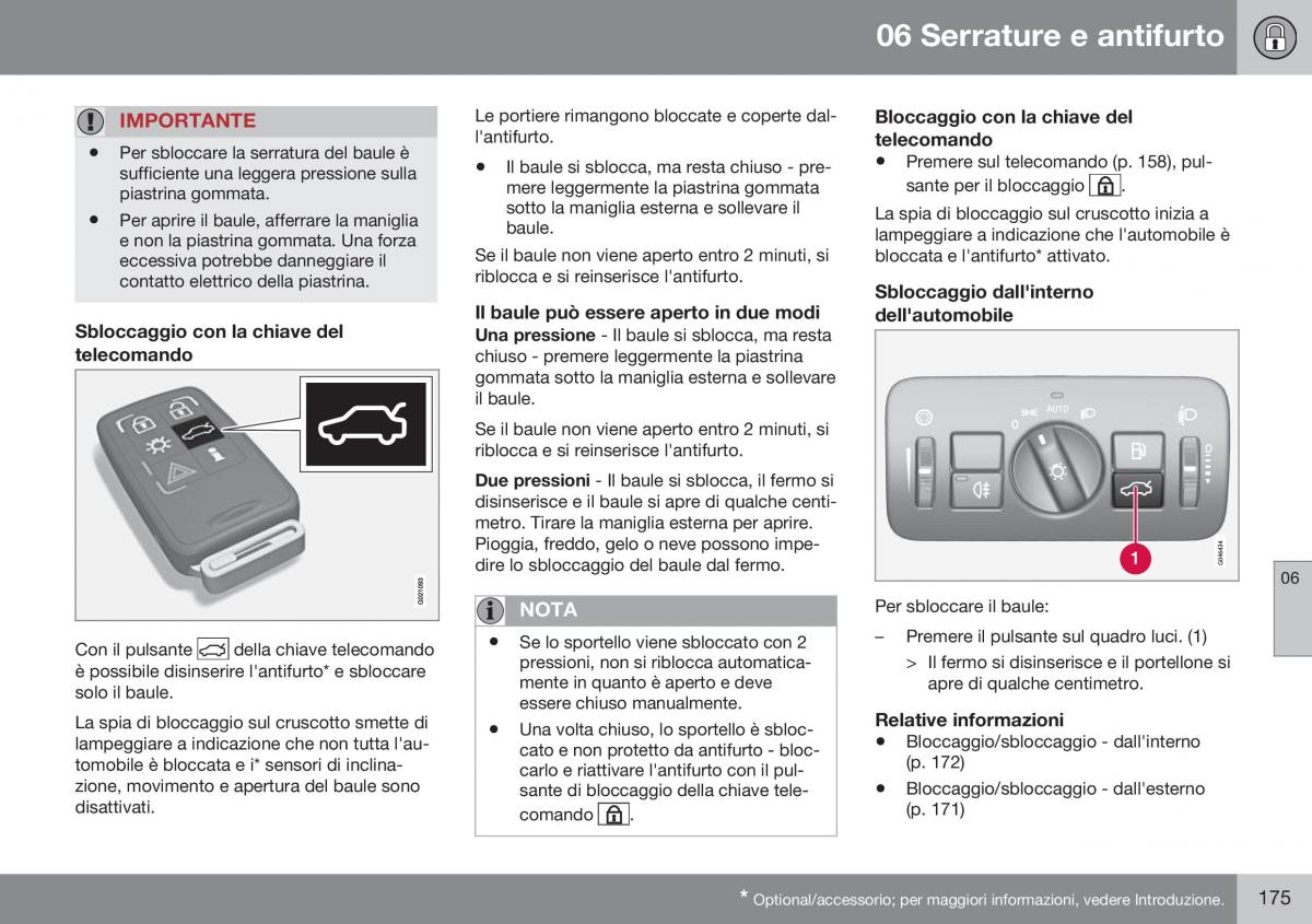 Volvo S60 II 2 manuale del proprietario / page 177