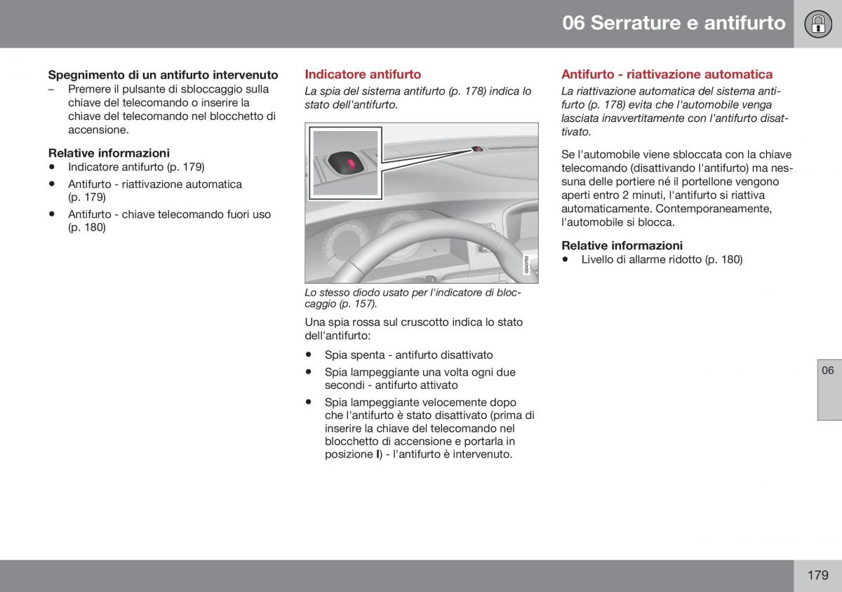 Volvo S60 II 2 manuale del proprietario / page 181