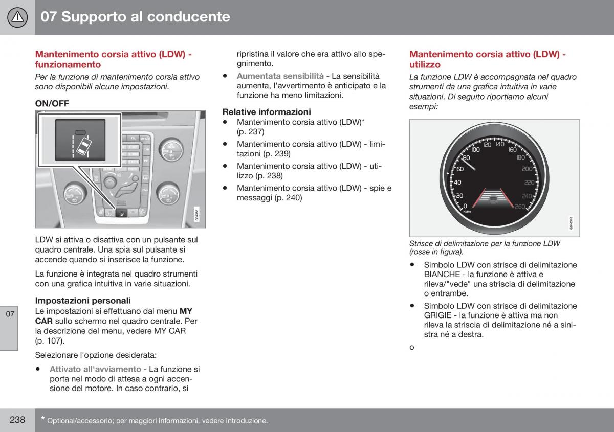 Volvo S60 II 2 manuale del proprietario / page 240