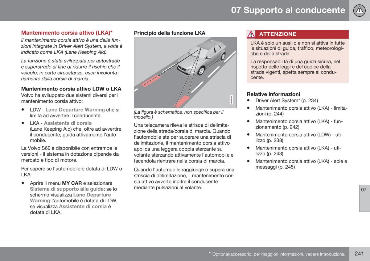 Volvo S60 II 2 manuale del proprietario / page 243