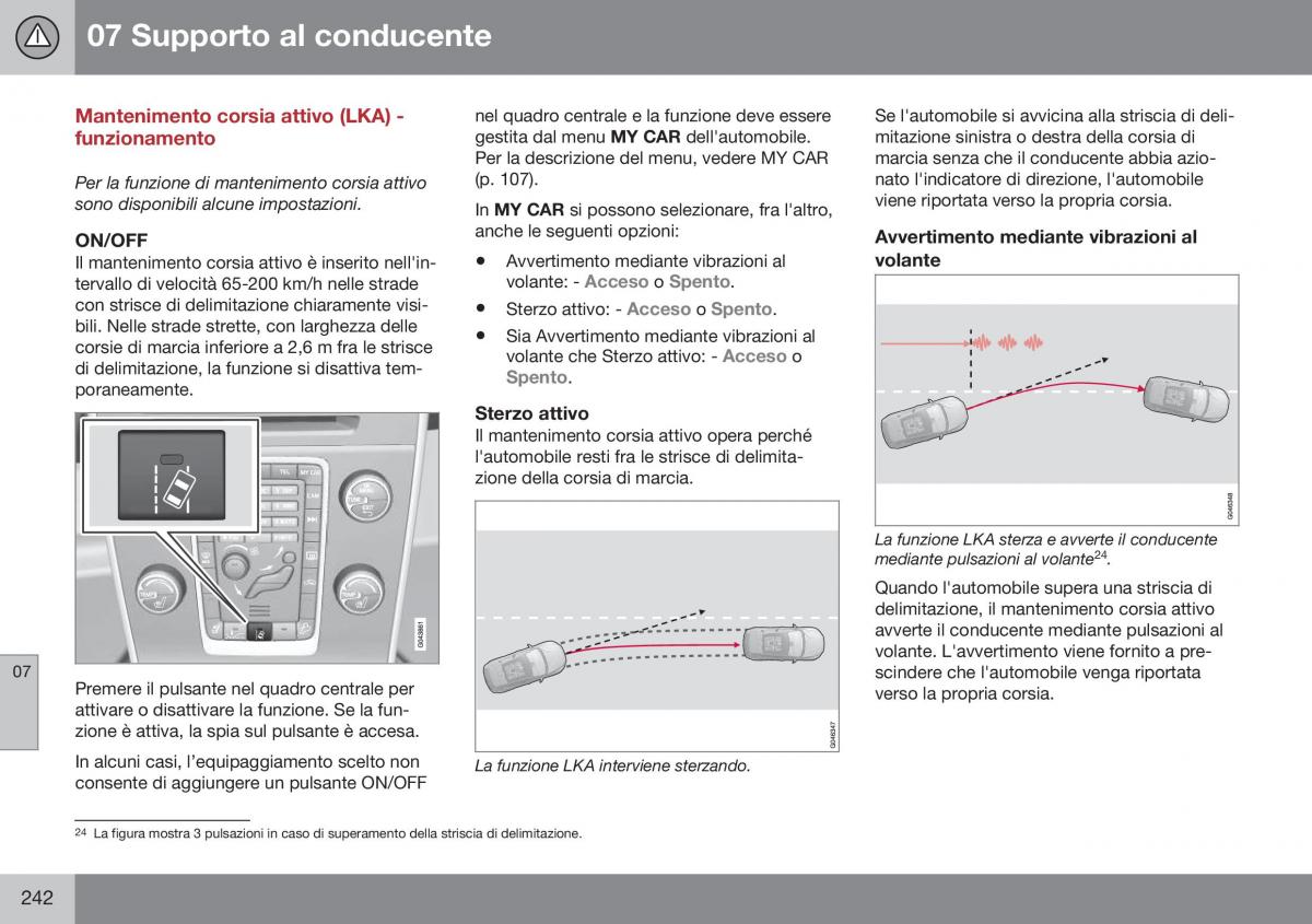 Volvo S60 II 2 manuale del proprietario / page 244