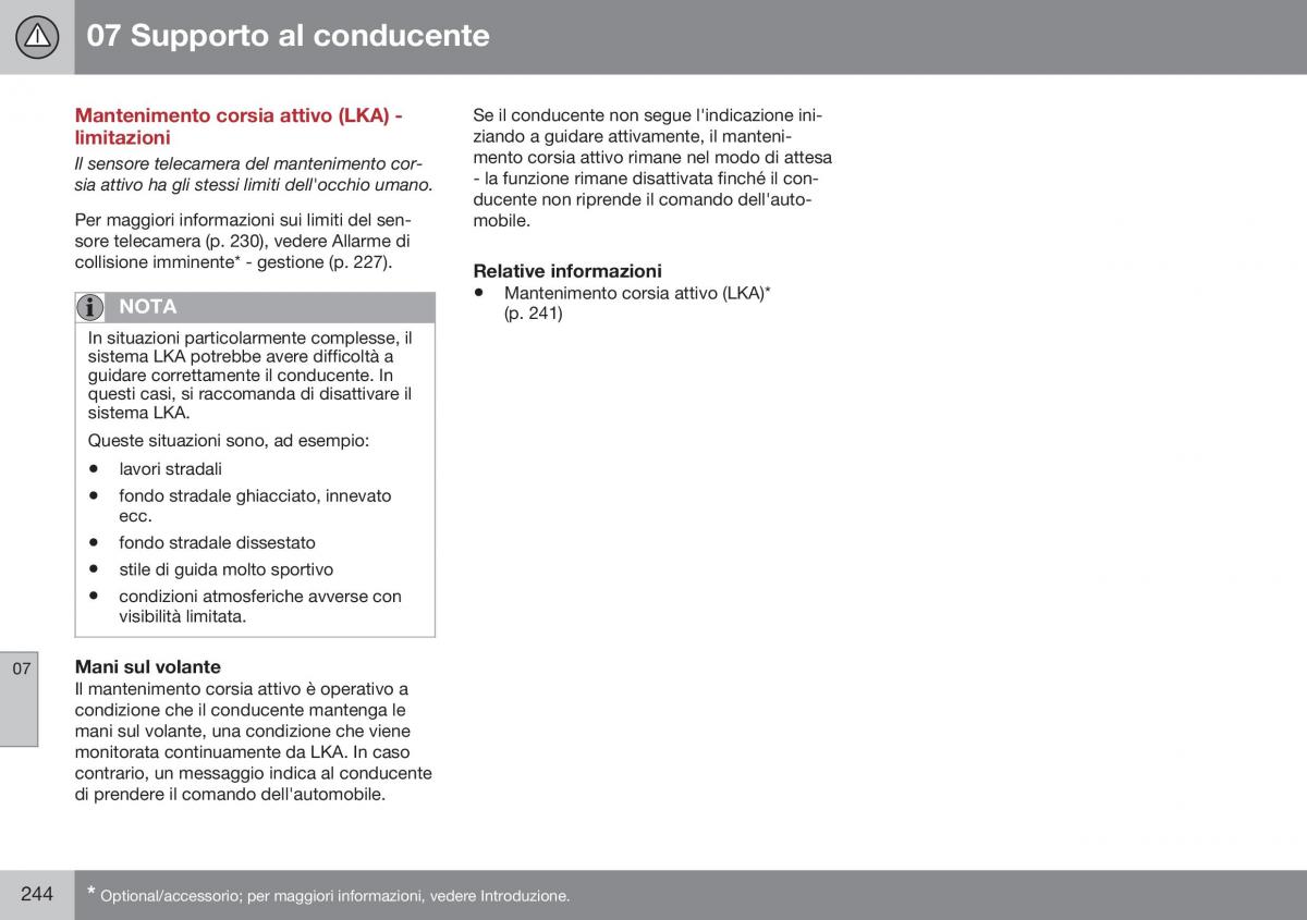 Volvo S60 II 2 manuale del proprietario / page 246