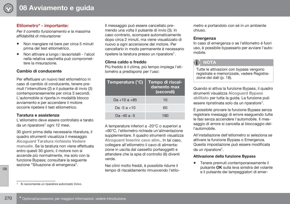 Volvo S60 II 2 manuale del proprietario / page 272