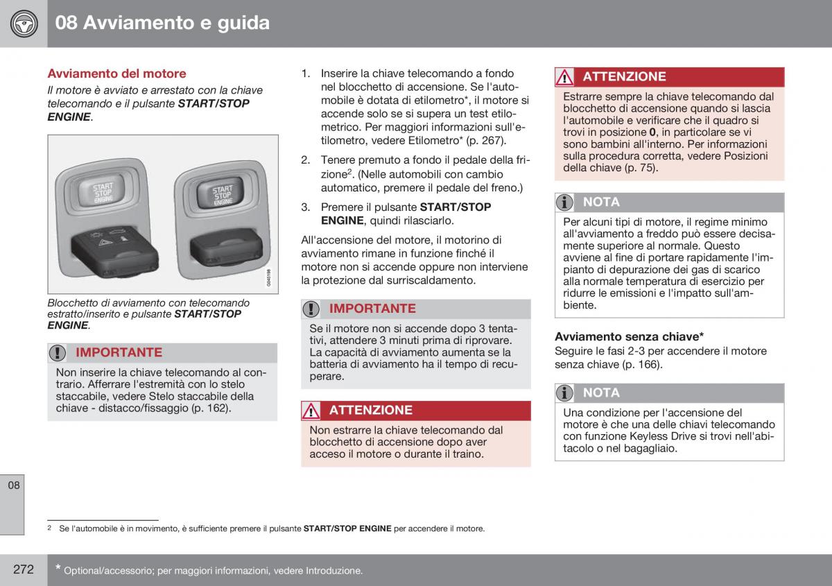 Volvo S60 II 2 manuale del proprietario / page 274