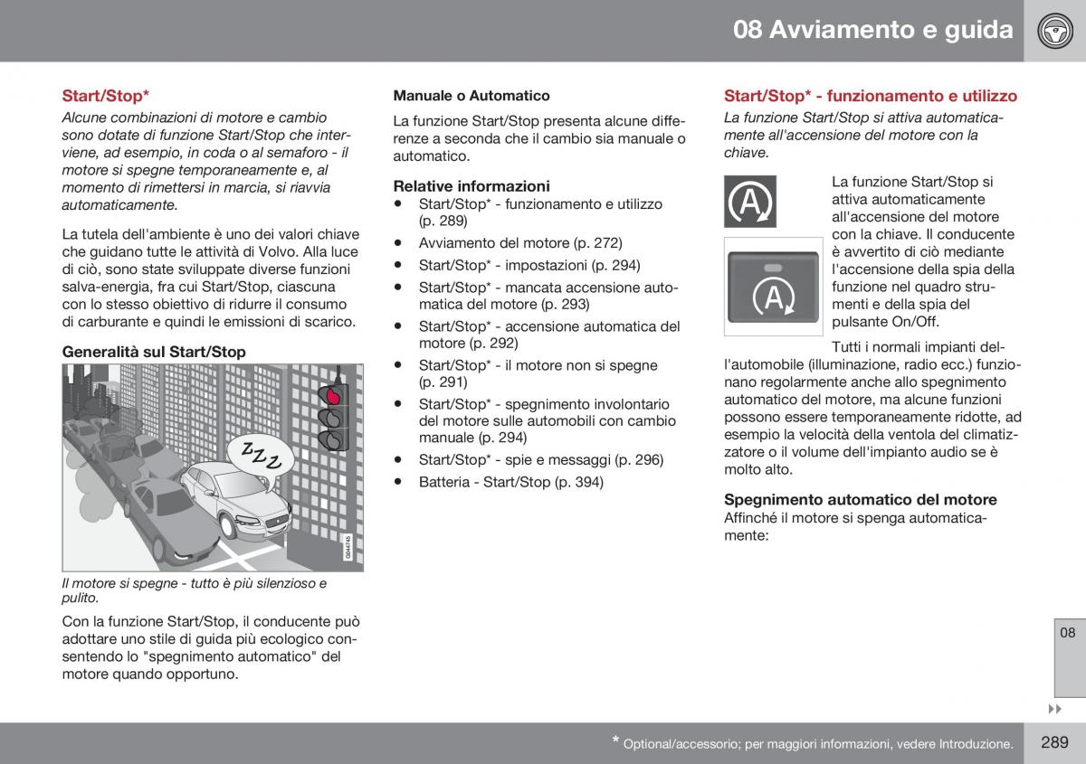 Volvo S60 II 2 manuale del proprietario / page 291