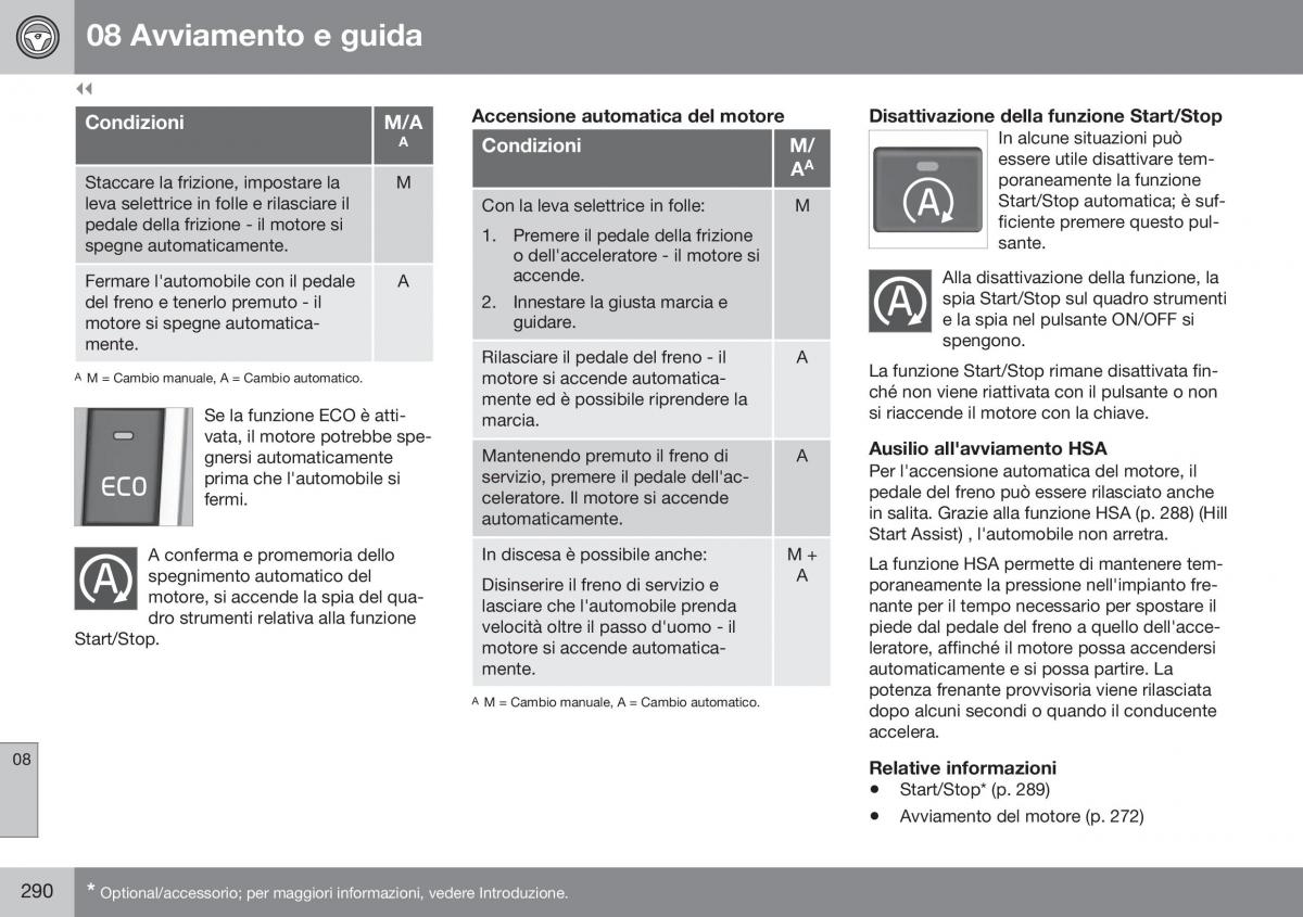 Volvo S60 II 2 manuale del proprietario / page 292