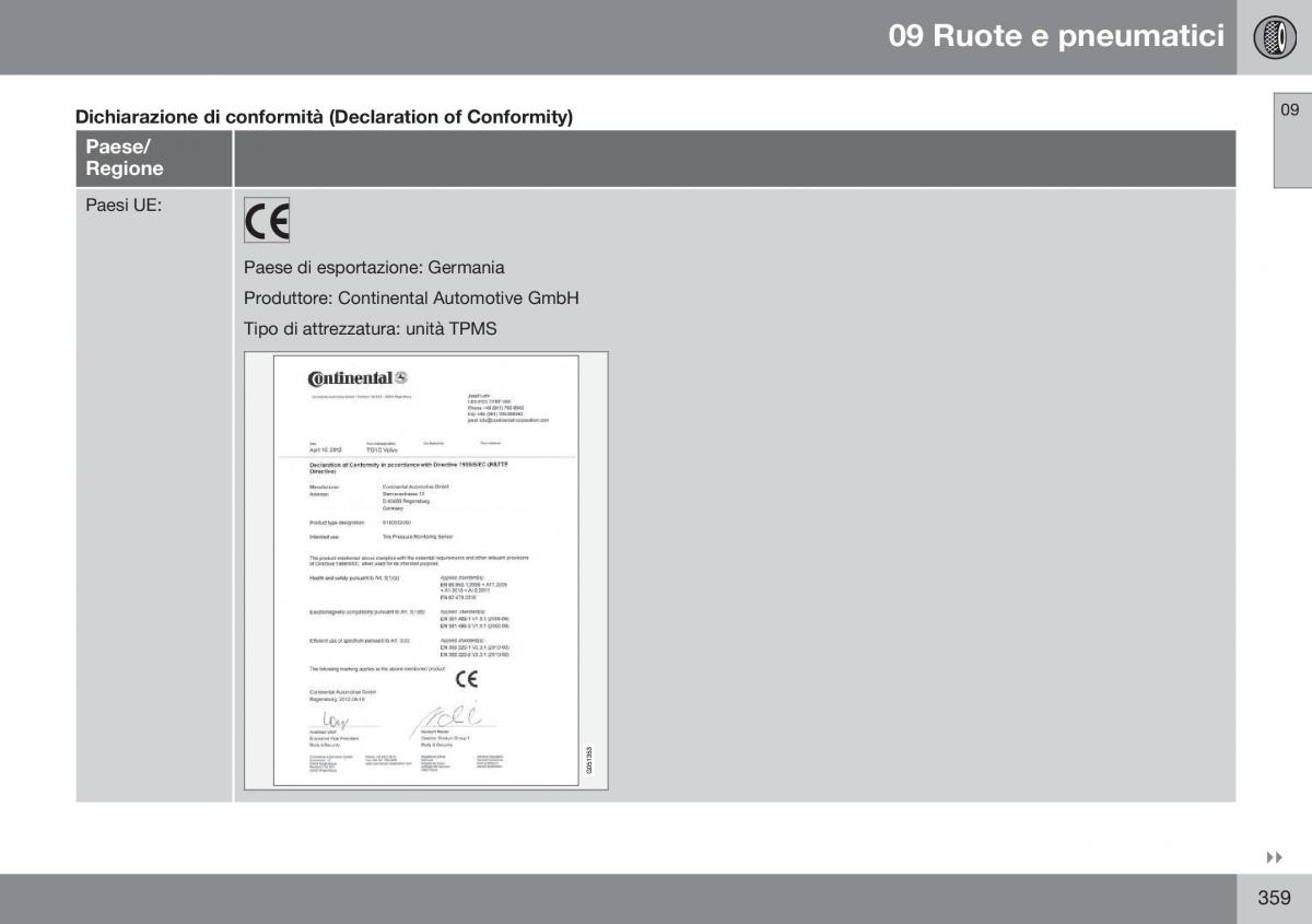 Volvo S60 II 2 manuale del proprietario / page 361