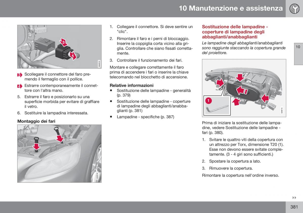 Volvo S60 II 2 manuale del proprietario / page 383