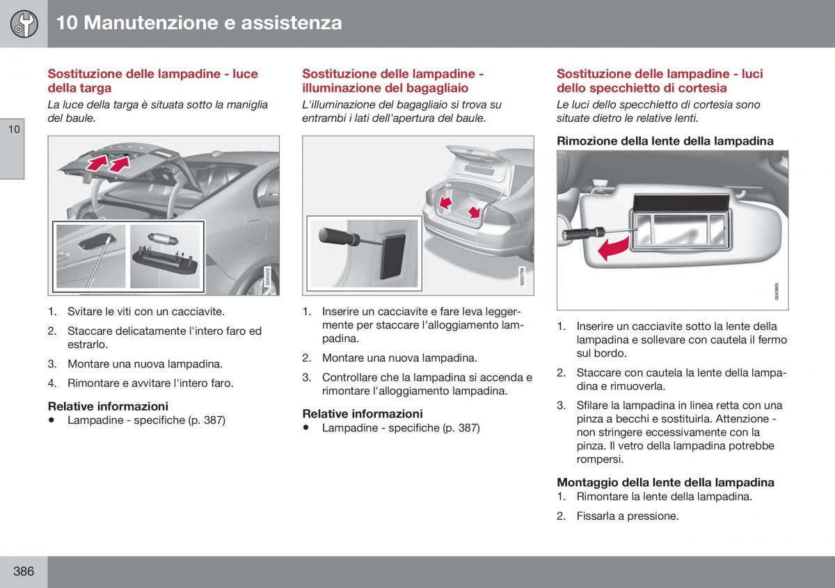 Volvo S60 II 2 manuale del proprietario / page 388