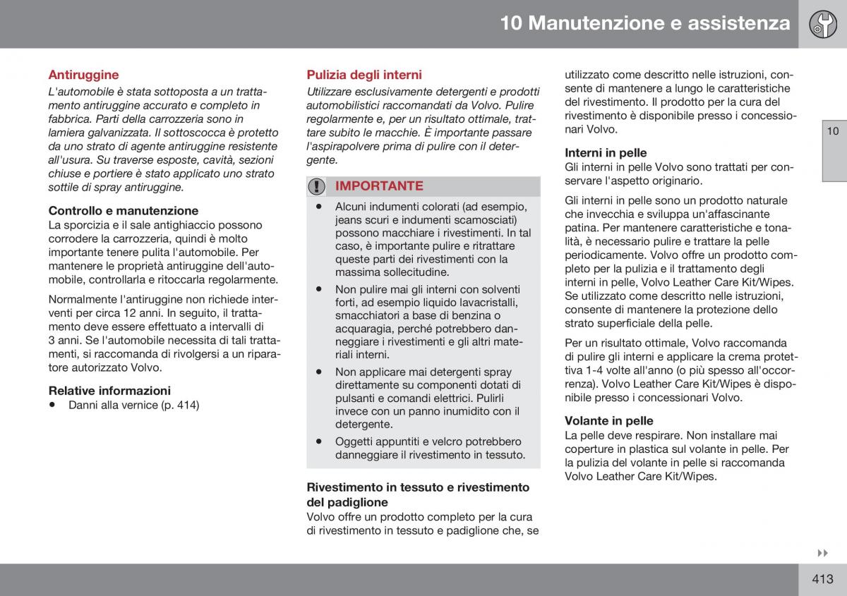 Volvo S60 II 2 manuale del proprietario / page 415