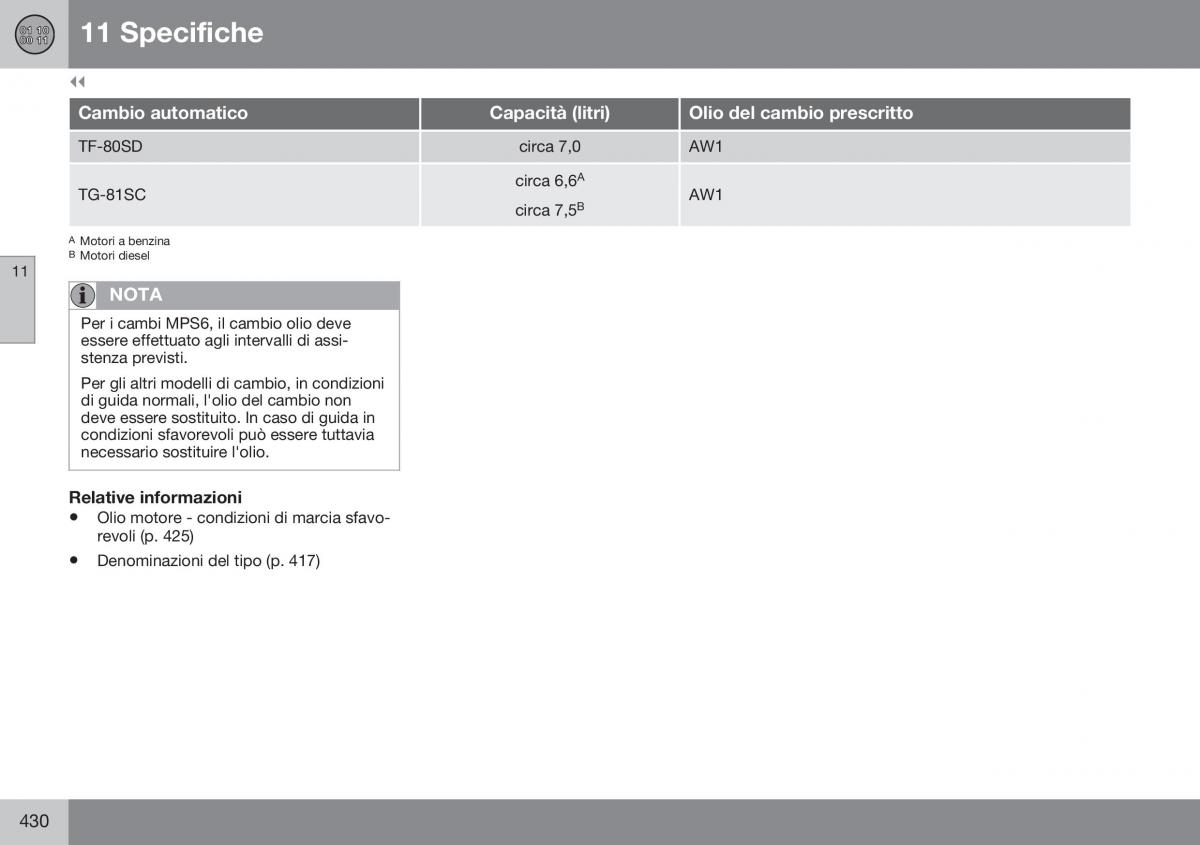 Volvo S60 II 2 manuale del proprietario / page 432