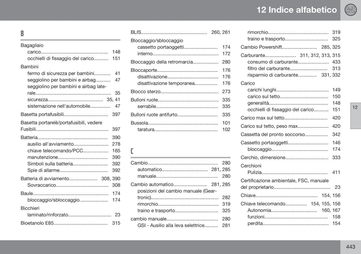 Volvo S60 II 2 manuale del proprietario / page 445