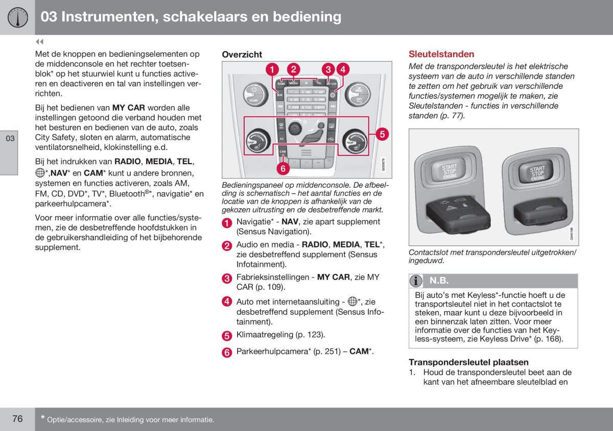 Volvo S60 II 2 handleiding / page 78