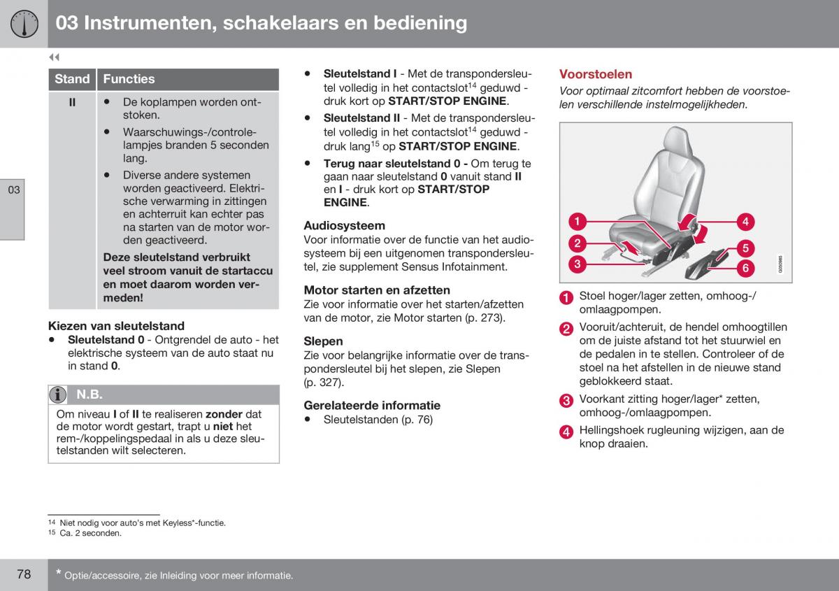 Volvo S60 II 2 handleiding / page 80