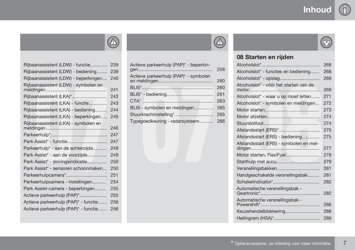 Volvo S60 II 2 handleiding / page 9