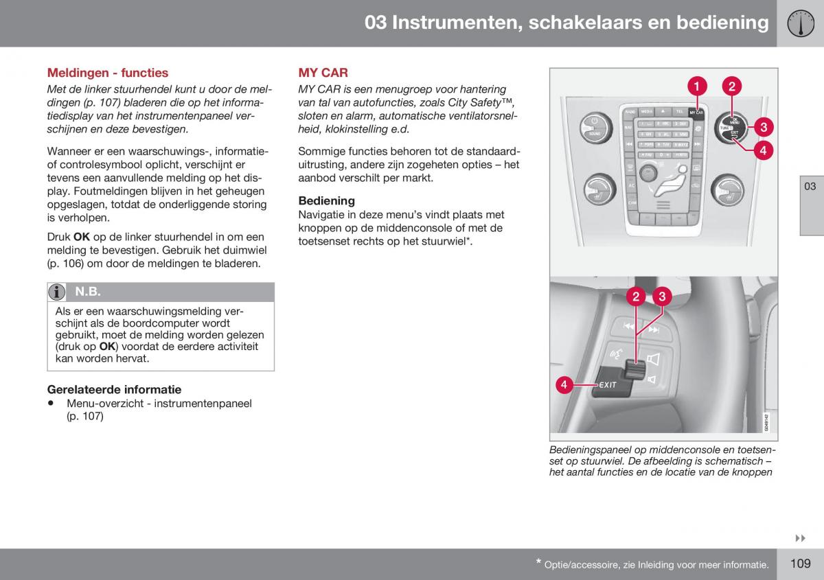 Volvo S60 II 2 handleiding / page 111