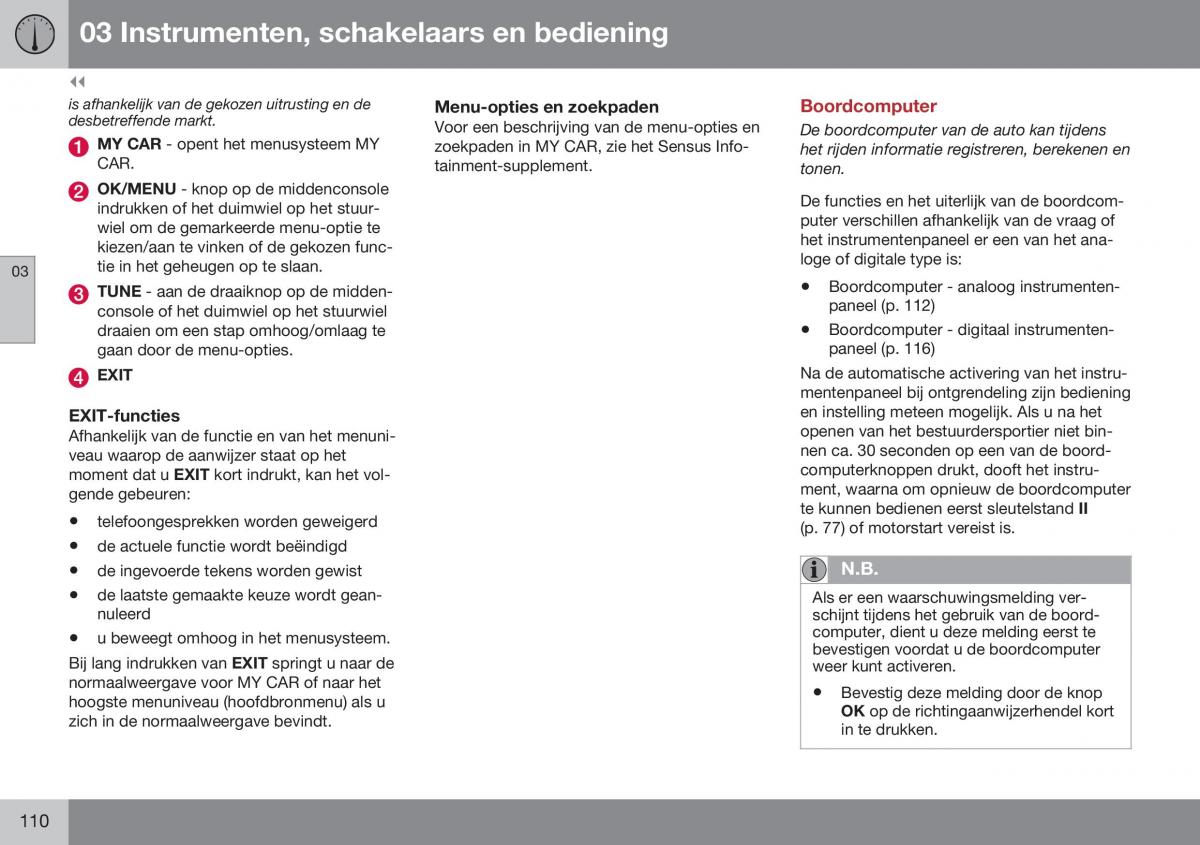 Volvo S60 II 2 handleiding / page 112