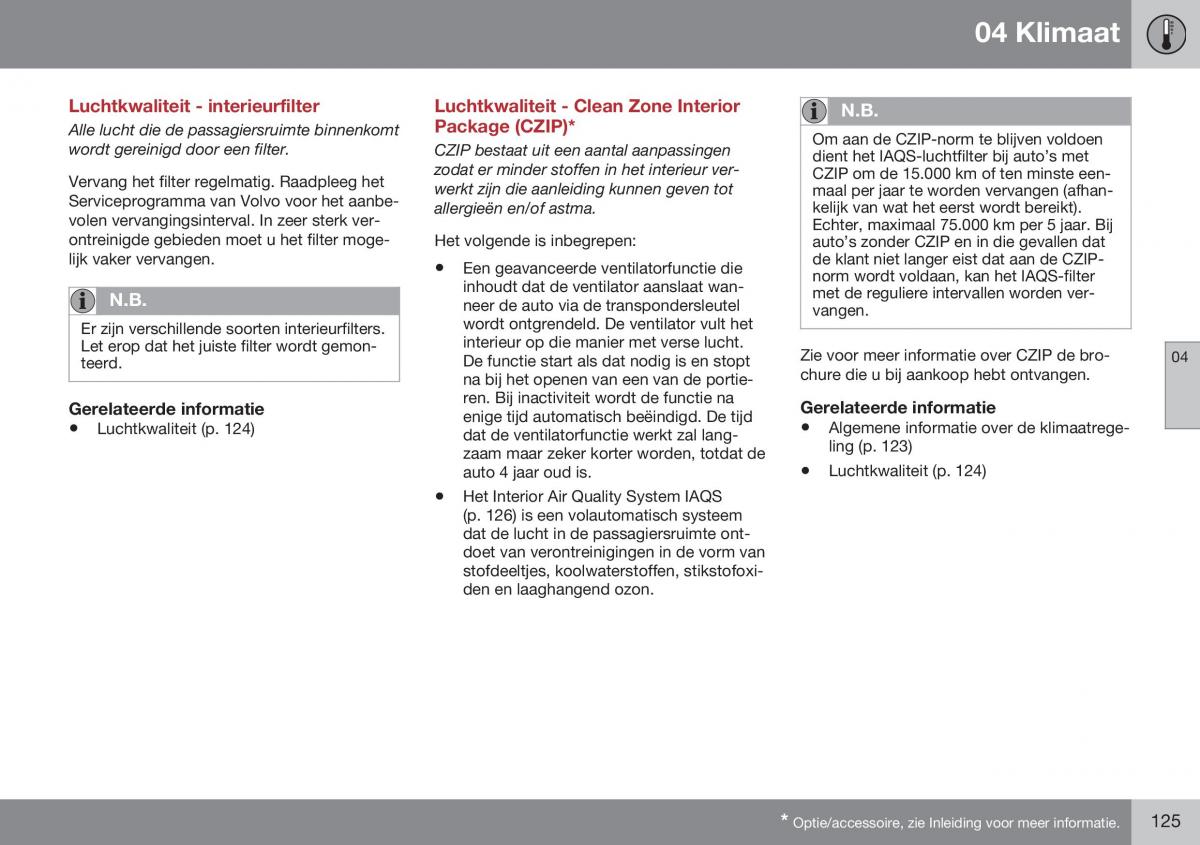 Volvo S60 II 2 handleiding / page 127