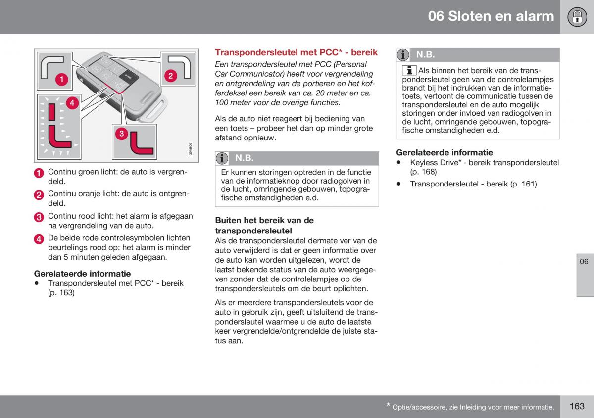 Volvo S60 II 2 handleiding / page 165