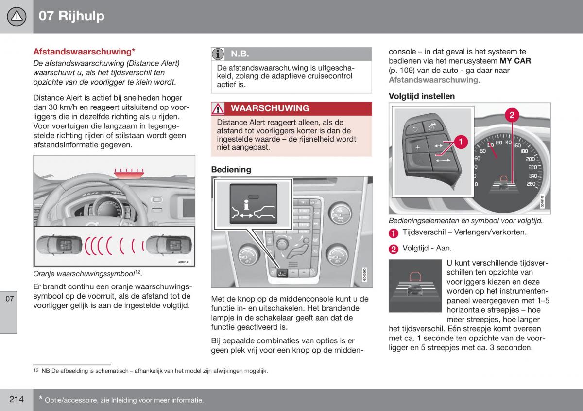 Volvo S60 II 2 handleiding / page 216