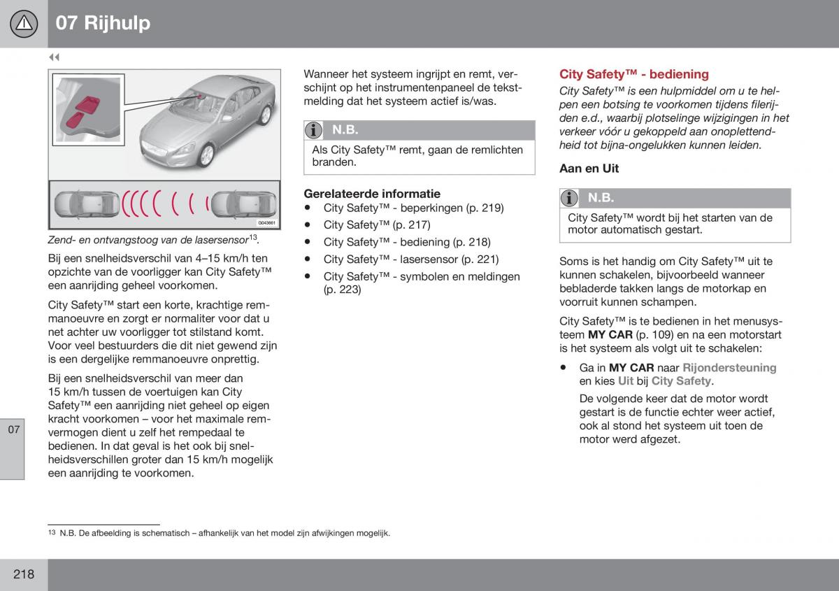 Volvo S60 II 2 handleiding / page 220