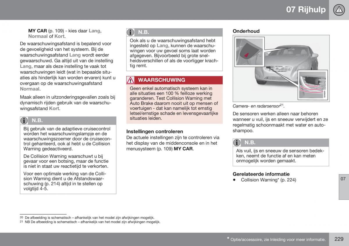 Volvo S60 II 2 handleiding / page 231