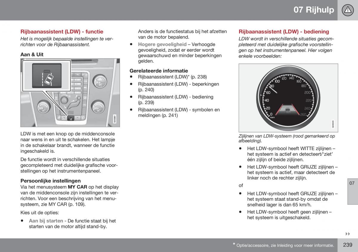 Volvo S60 II 2 handleiding / page 241