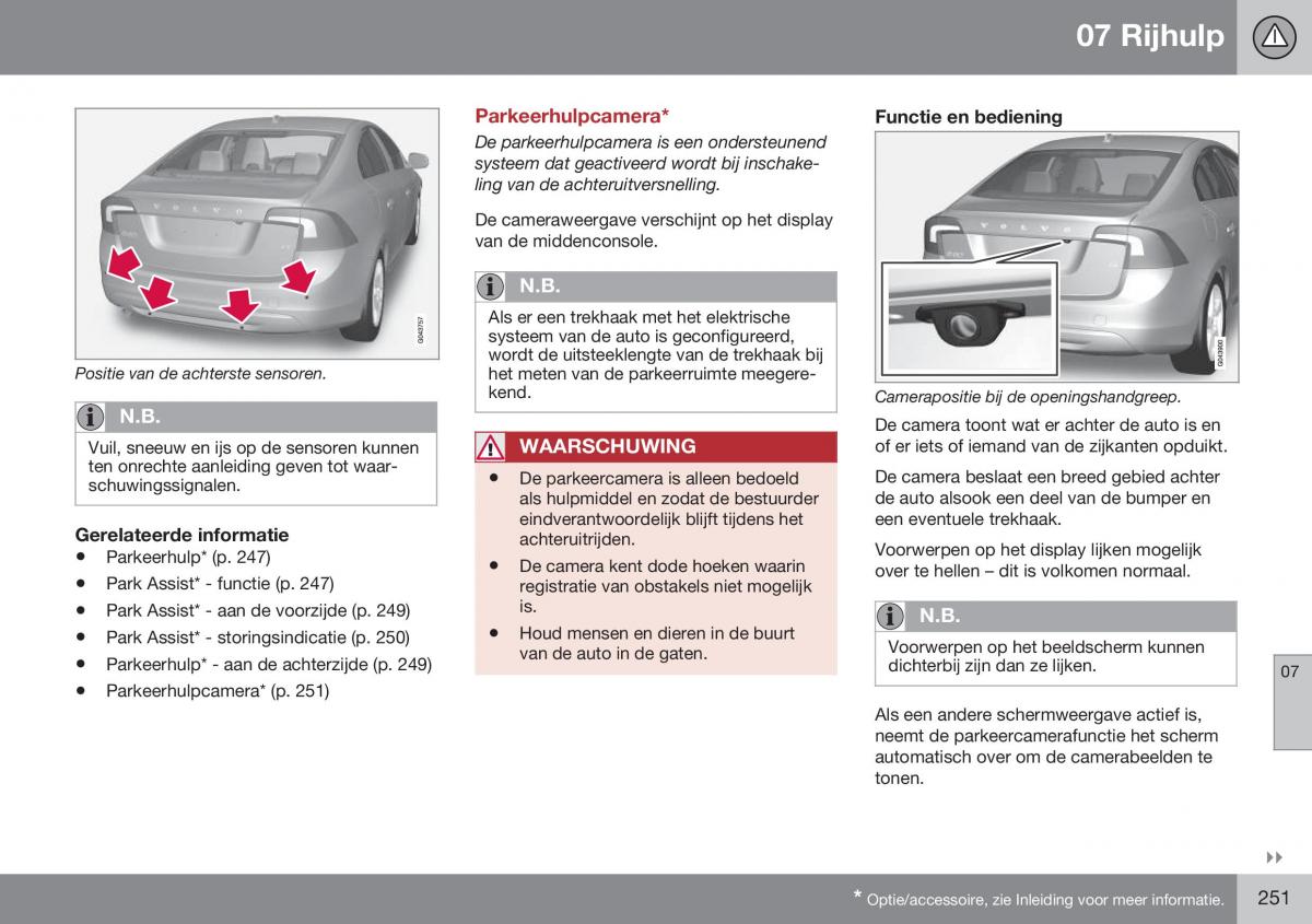 Volvo S60 II 2 handleiding / page 253