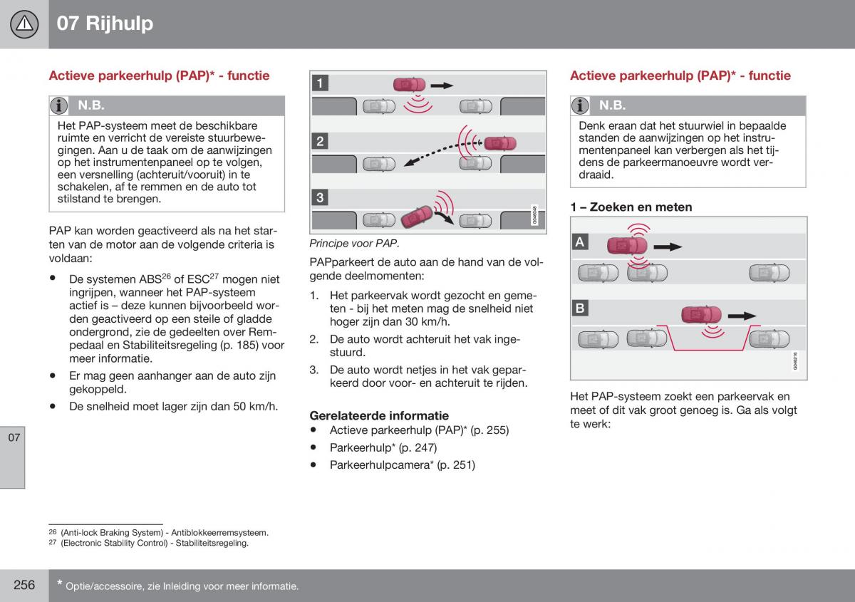 Volvo S60 II 2 handleiding / page 258