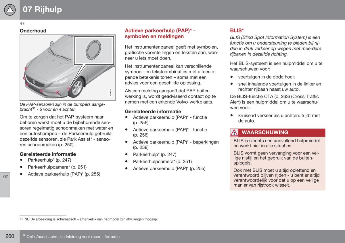 Volvo S60 II 2 handleiding / page 262