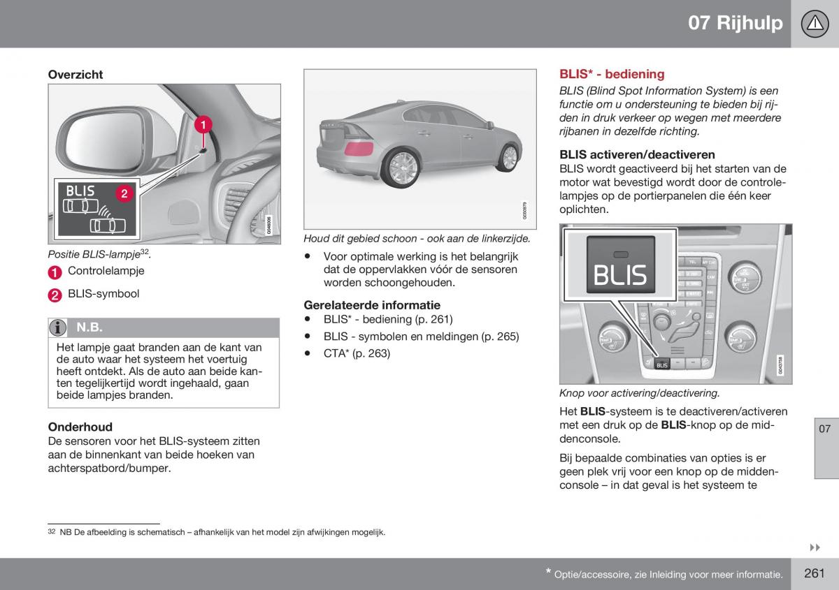 Volvo S60 II 2 handleiding / page 263