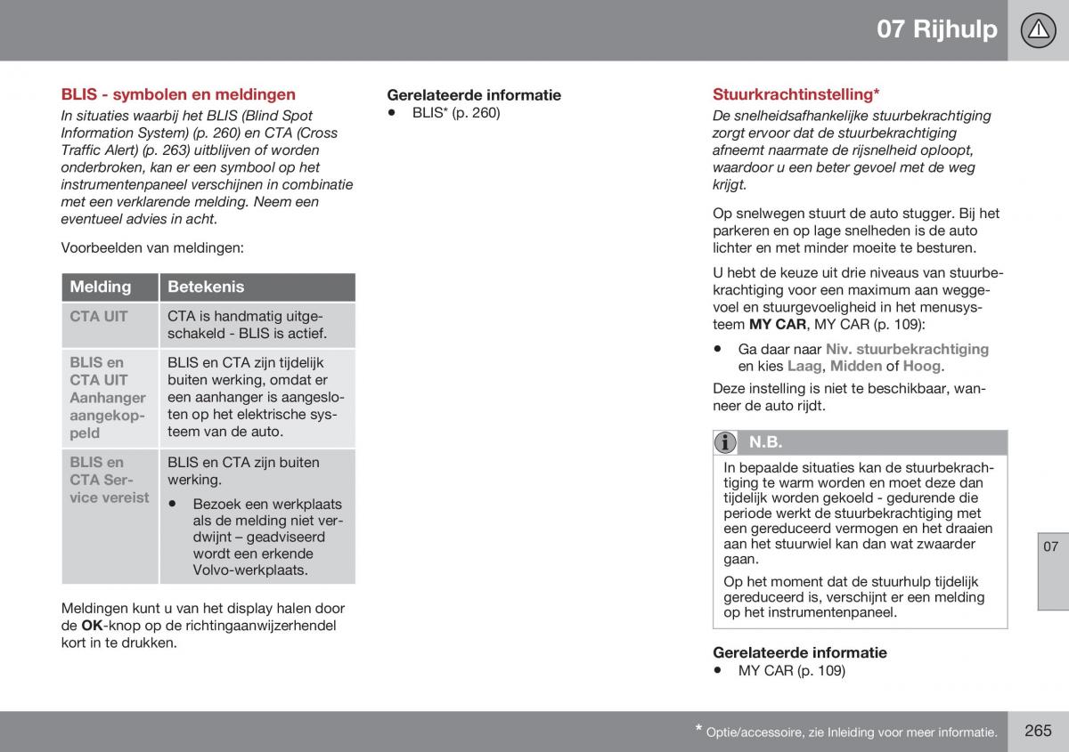 Volvo S60 II 2 handleiding / page 267