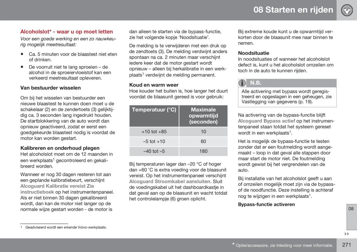 Volvo S60 II 2 handleiding / page 273