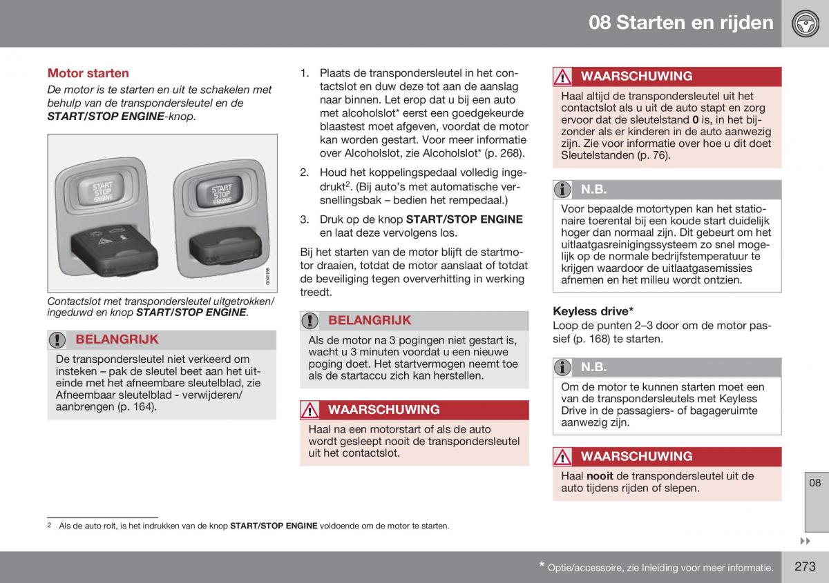 Volvo S60 II 2 handleiding / page 275