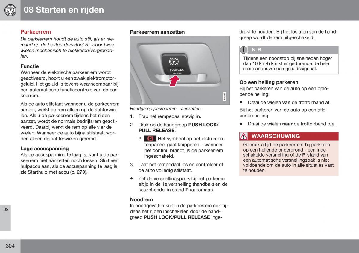 Volvo S60 II 2 handleiding / page 306