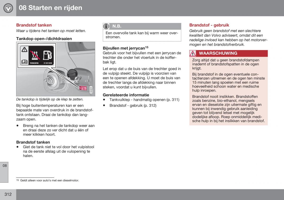 Volvo S60 II 2 handleiding / page 314