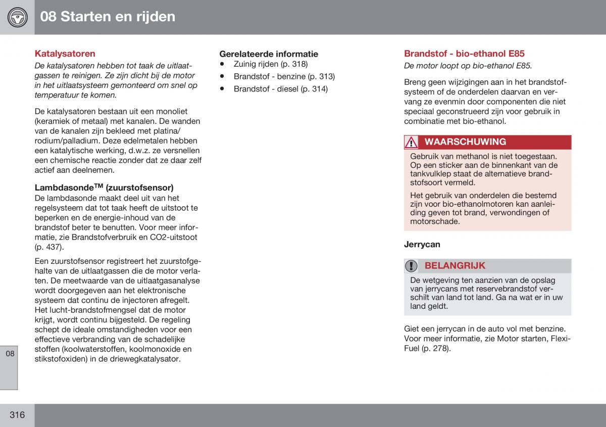 Volvo S60 II 2 handleiding / page 318