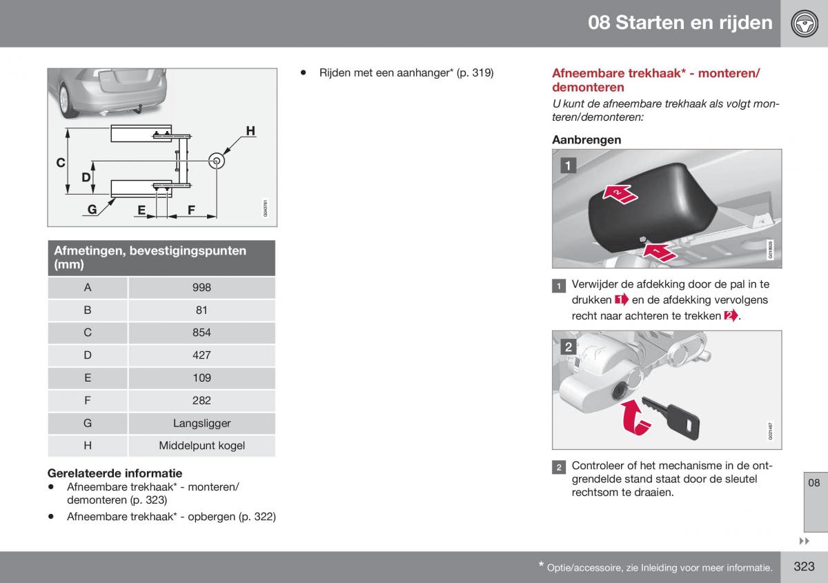 Volvo S60 II 2 handleiding / page 325