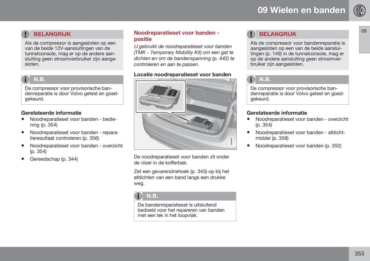 Volvo S60 II 2 handleiding / page 355