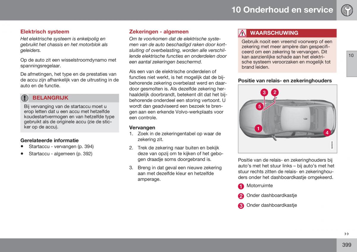 Volvo S60 II 2 handleiding / page 401