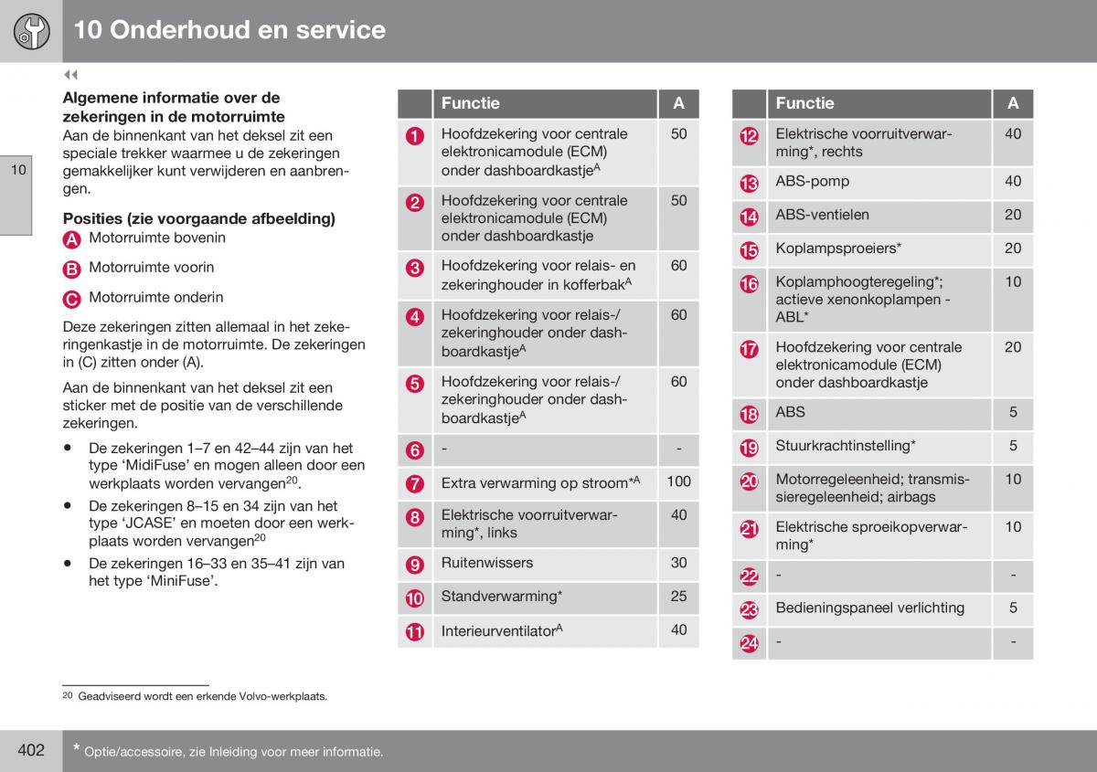 Volvo S60 II 2 handleiding / page 404