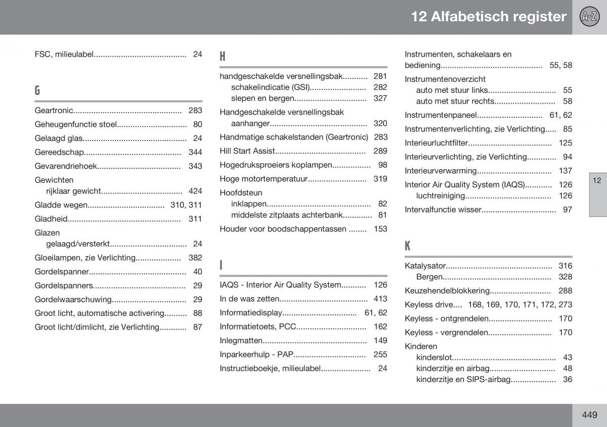 Volvo S60 II 2 handleiding / page 451