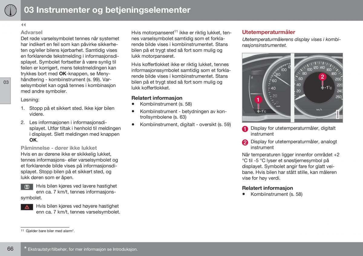 Volvo S60 II 2 bruksanvisningen / page 68