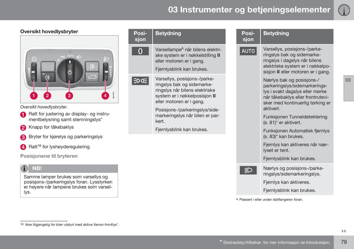 Volvo S60 II 2 bruksanvisningen / page 81