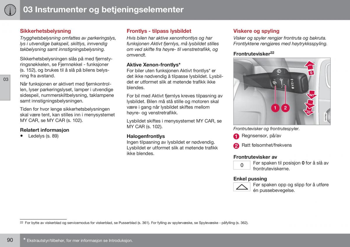 Volvo S60 II 2 bruksanvisningen / page 92