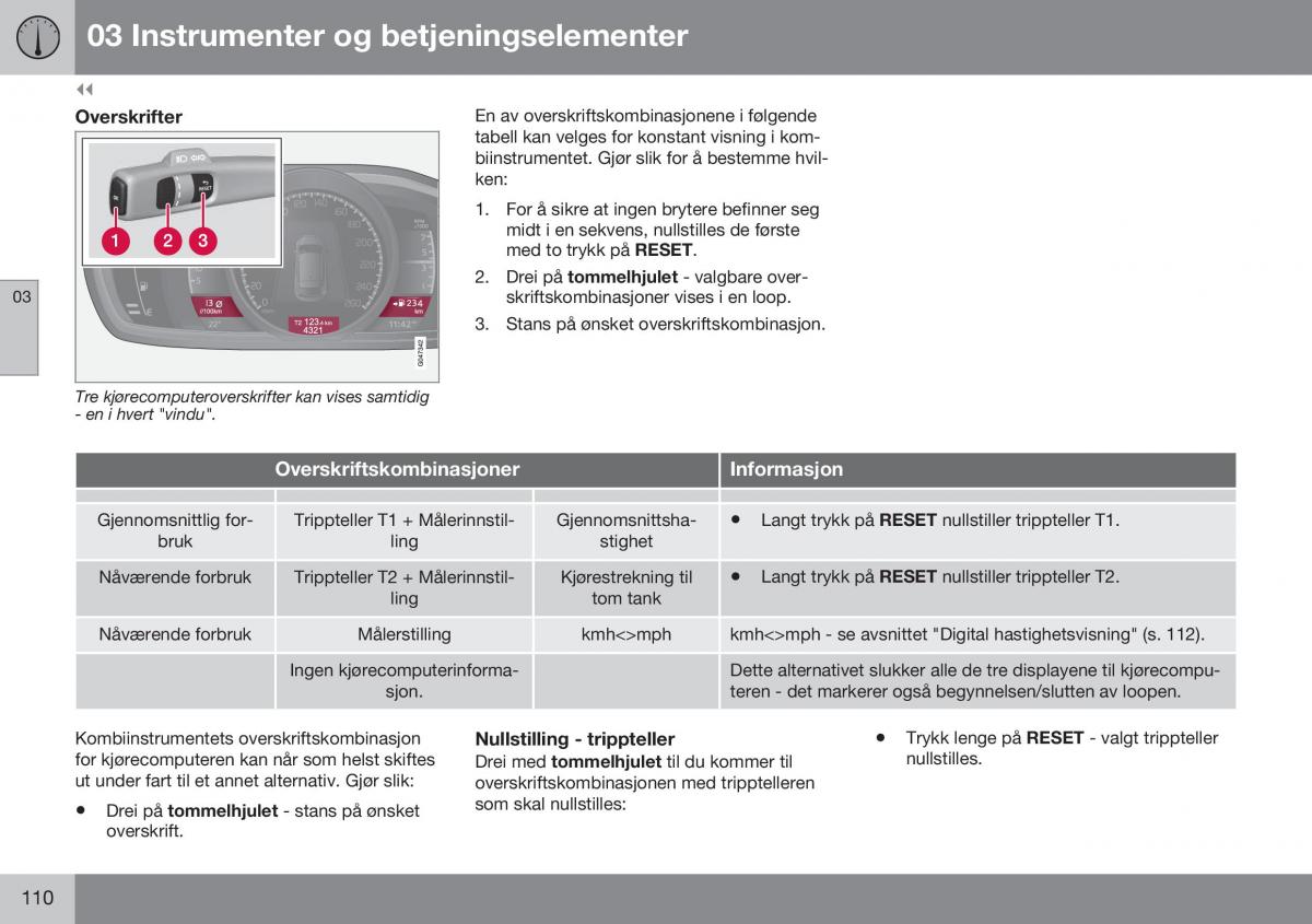 Volvo S60 II 2 bruksanvisningen / page 112