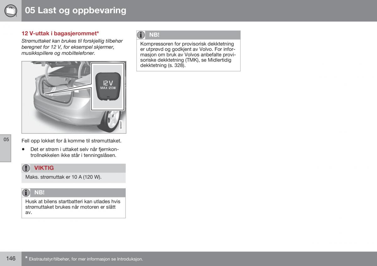 Volvo S60 II 2 bruksanvisningen / page 148