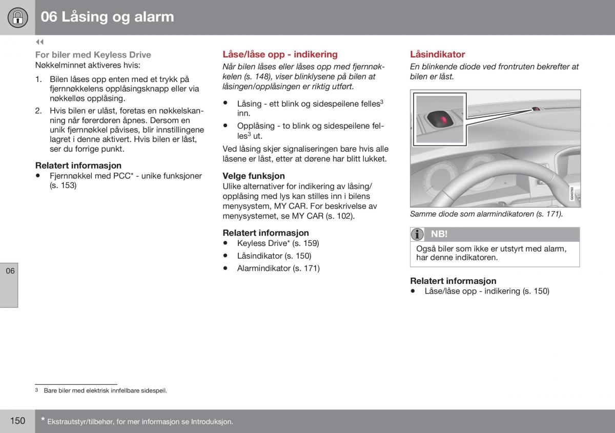 Volvo S60 II 2 bruksanvisningen / page 152