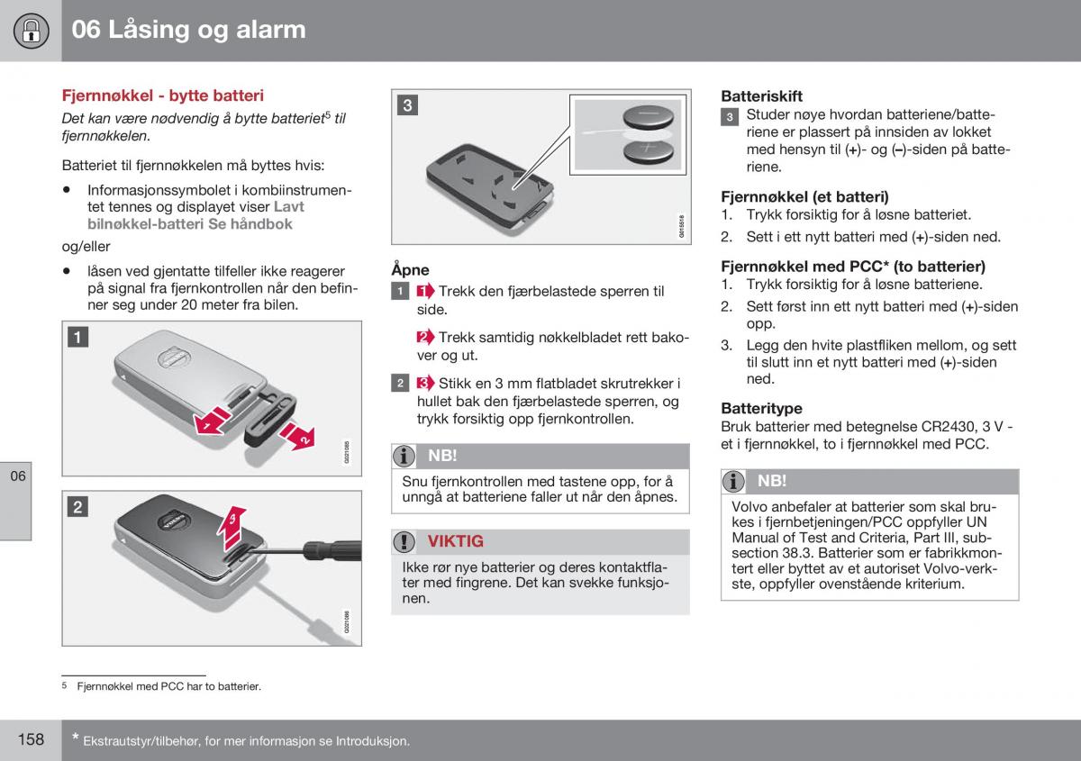 Volvo S60 II 2 bruksanvisningen / page 160